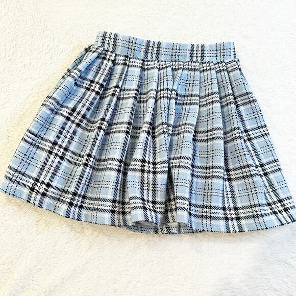 Olivia Kay Blue Plaid Skort sz L (10/12) - Picture 3 of 4